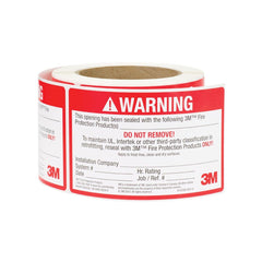 3M 3M 7010400882 Firestop Identification Label 3x5