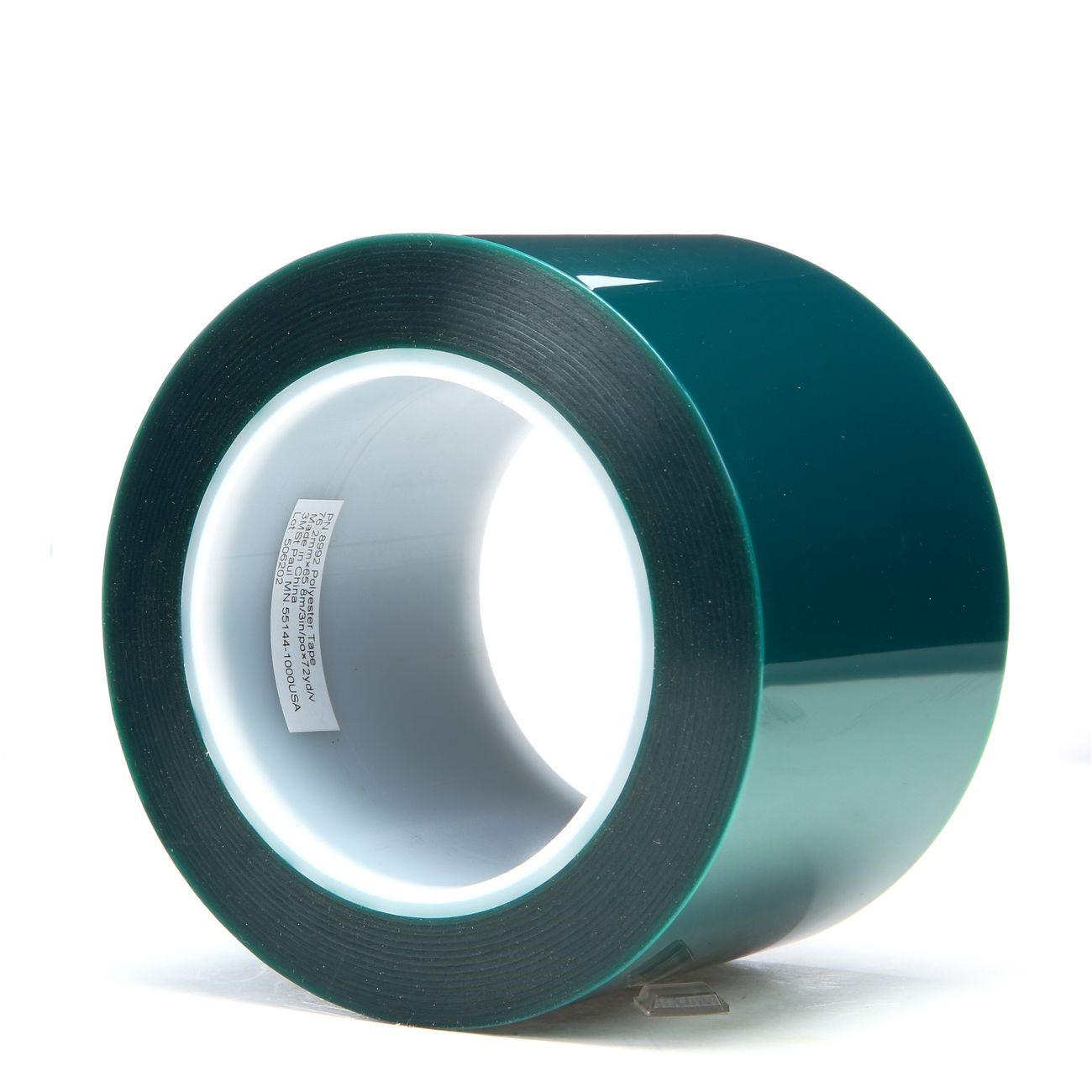 3M 3M 7100134418 Polyester Tape 8992 Green 3 in X 72 Yd