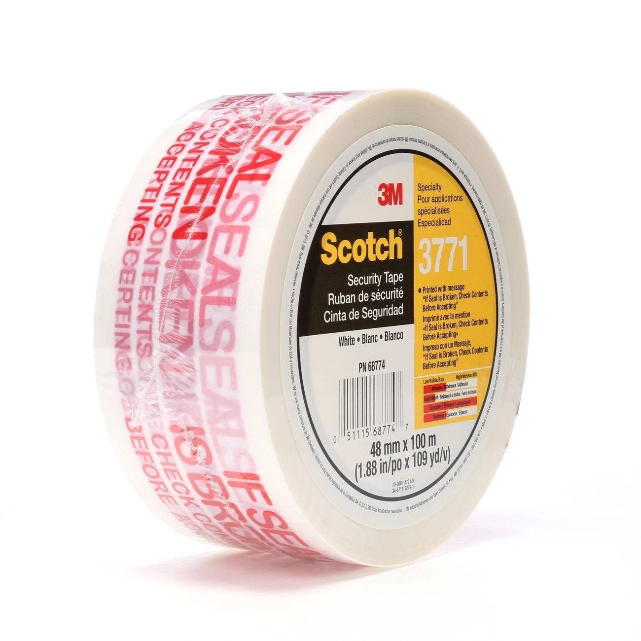 3M 3M 7010302431 Scotch 3771 Sealing Tape White 36 Rolls