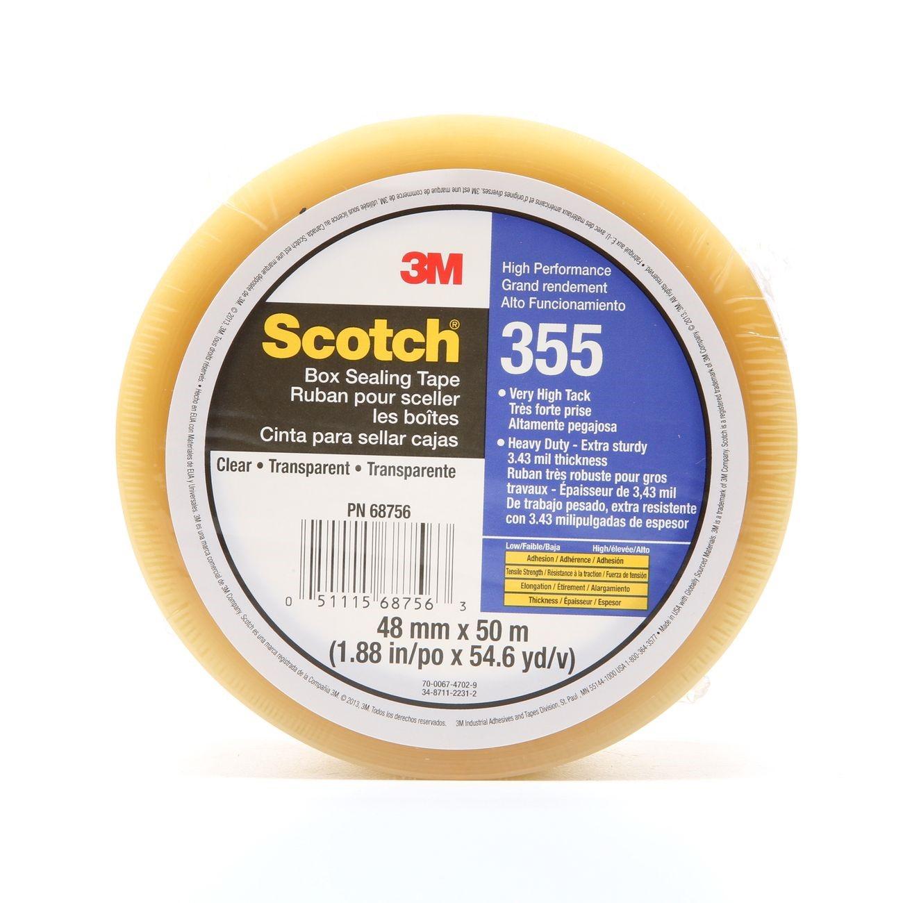 3M 3M 7010302430 Scotch 355 Polyester Box Sealing Tape
