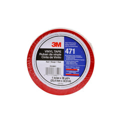3M 3M 7100044651 Vinyl Tape 471 Red 1in X 36yd 5.2 Mil