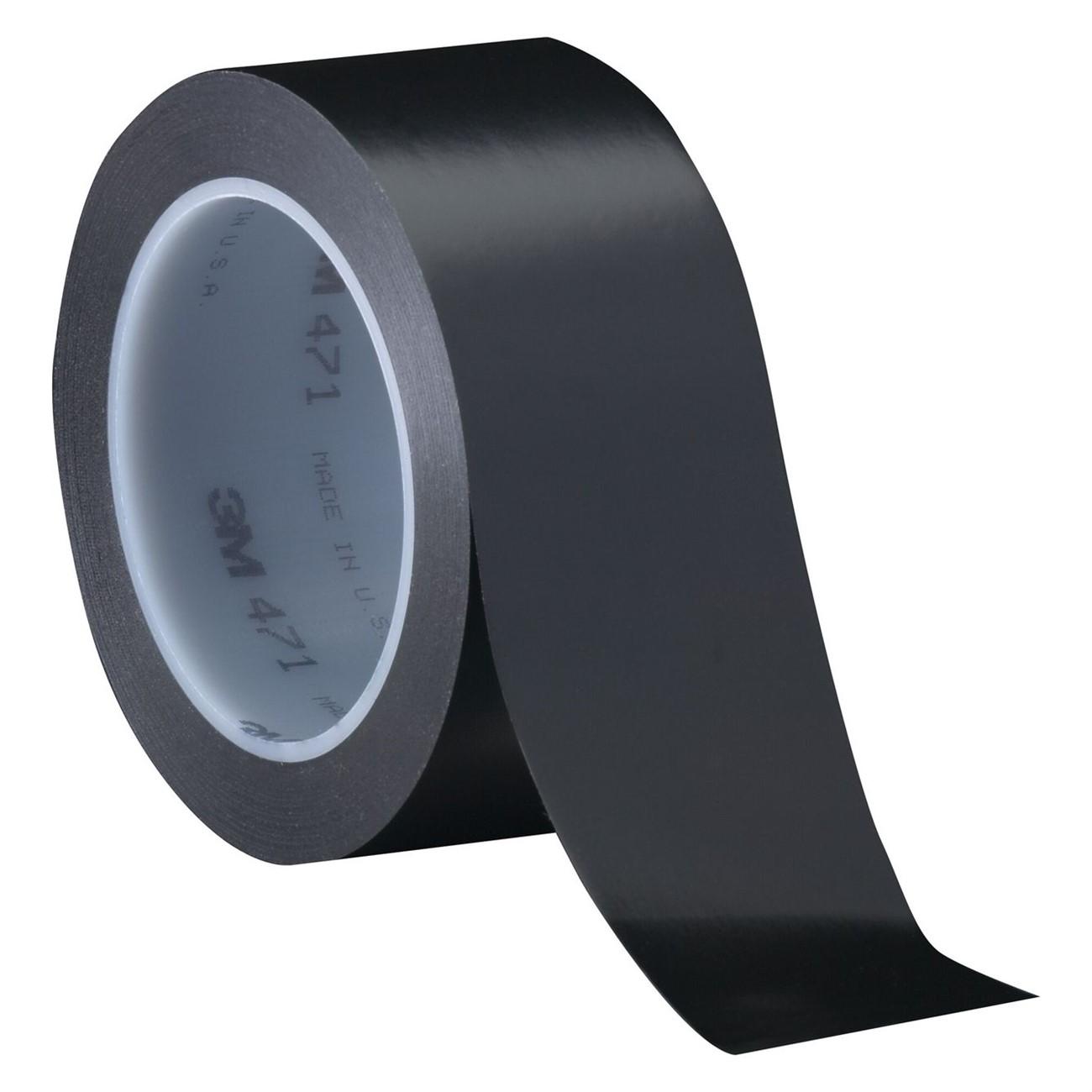 3M 3M 7100044625 Vinyl Tape 471 Black 0.75in X 36yd