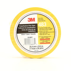 3M 3M 7010302434 Polyethylene Film Tape 483 Yellow 1in X 36yd