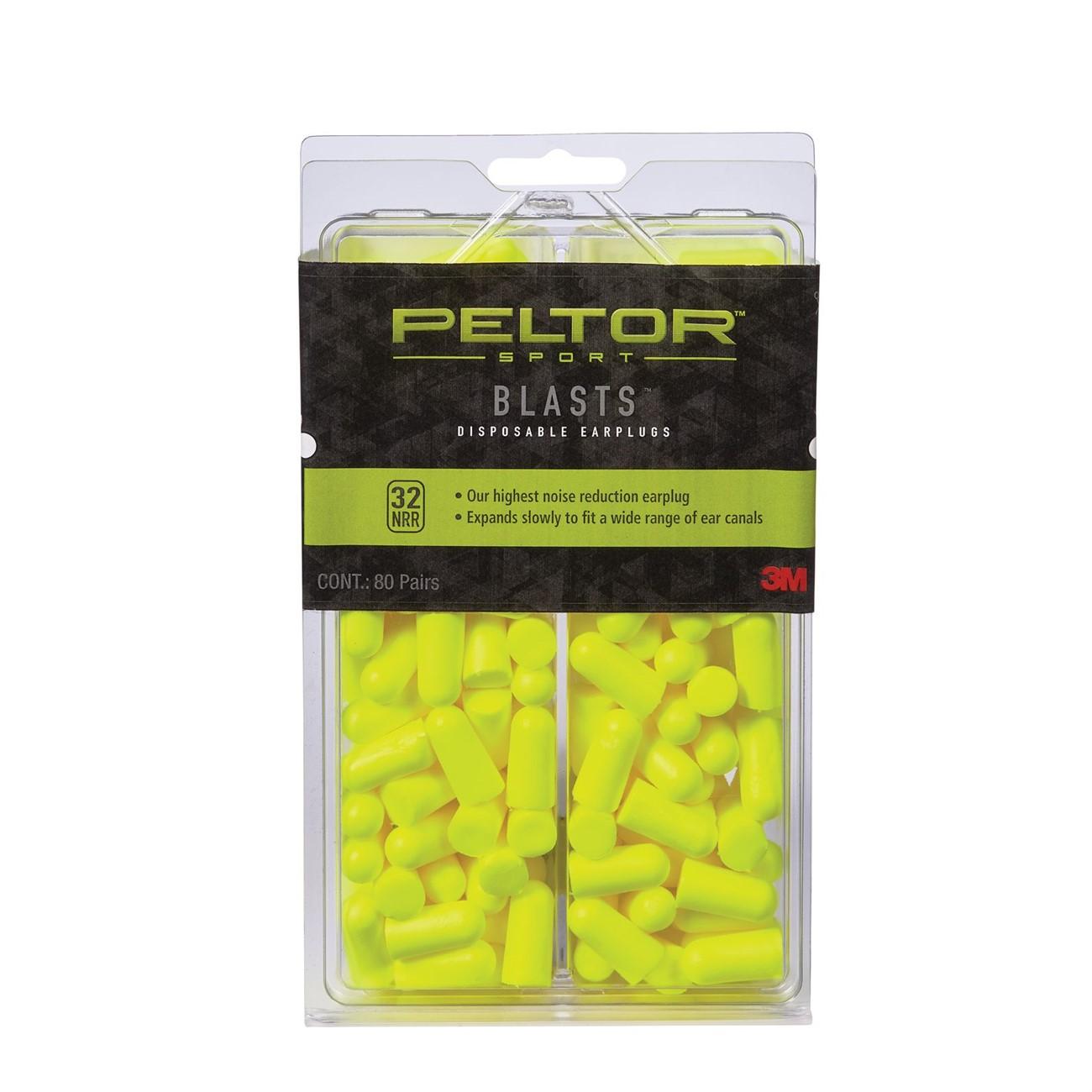 3M 3M 7100088753 Peltor Sport Blastsa Earplugs Nrr 32db 80 Pack
