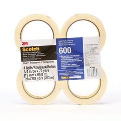 3M 3M 7010375599 Scotch 600 Transparent Packaging Tape