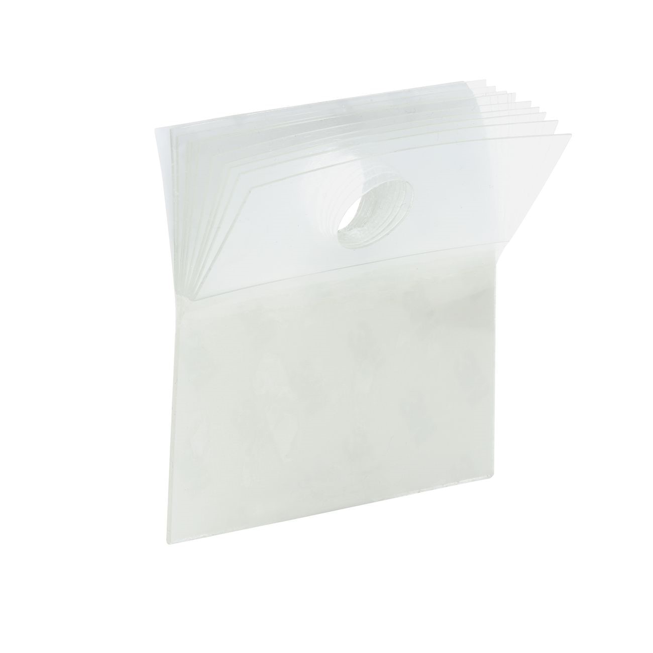 3M 3M 7010375609 Clear Polyester Hang Tab 2x2 in 10 Per Pad