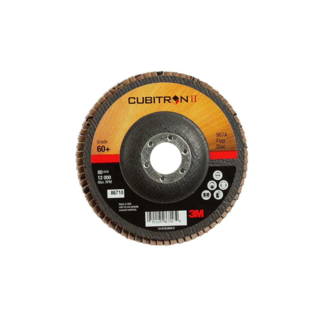 3M 3M 7000148199 Cubitron Ii 967A Flap Disc 5 in 60 Grit