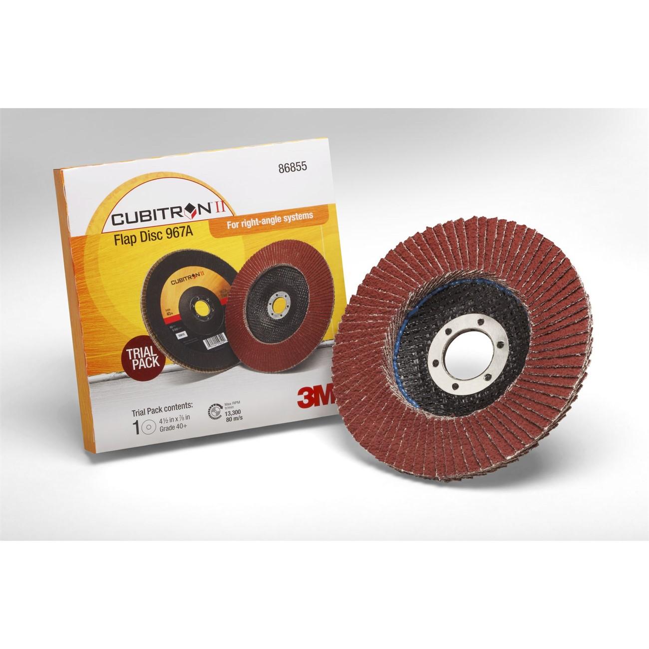 3M 3M 7100094358 Flap Disc 40 Grit 4.5 Inch Type 27