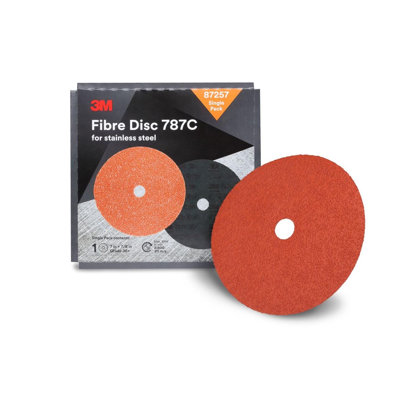 3M 3M 7100109878 Fibre Disc 787C 7 Inch 36 Grit Ceramic