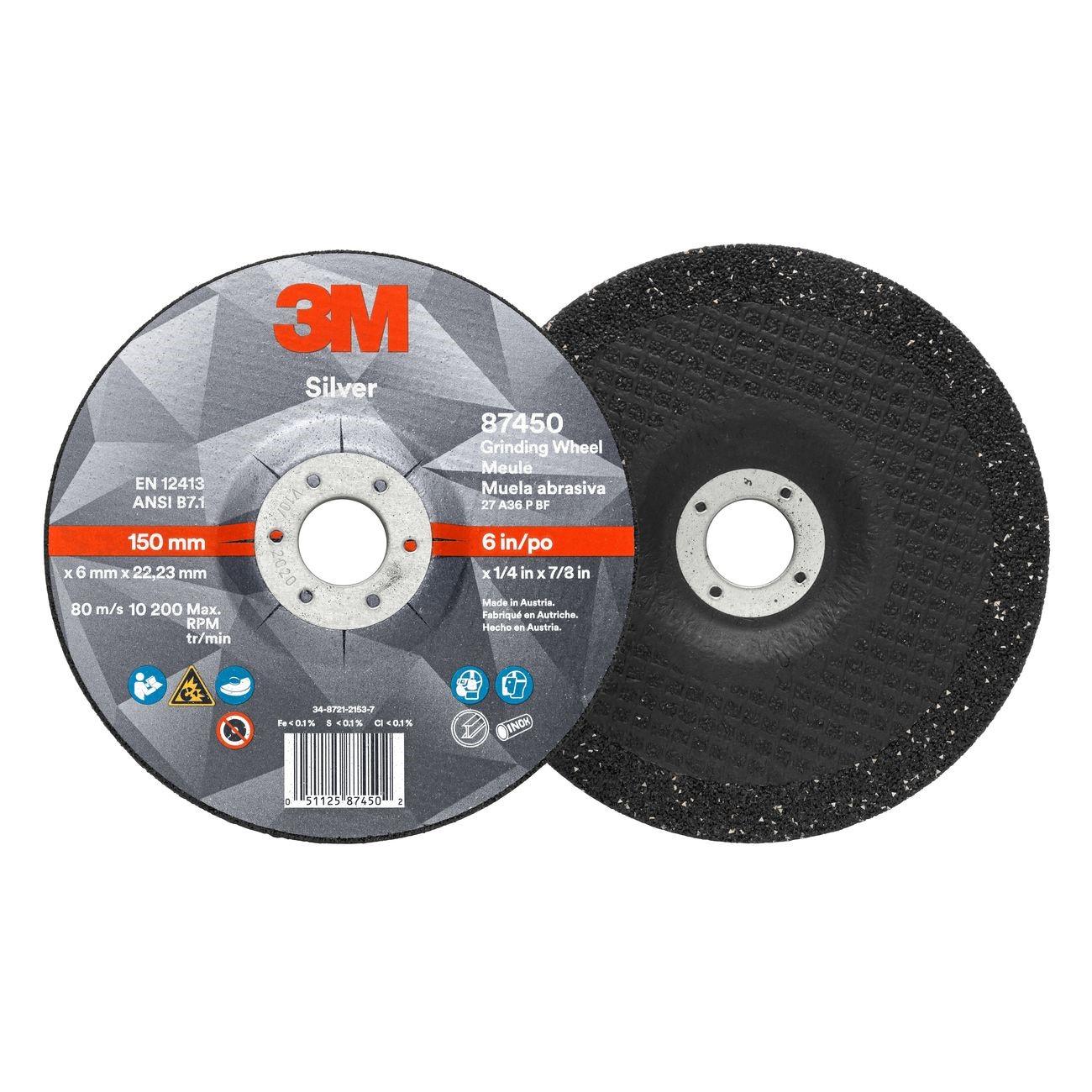 3M 3M 7010414997 Depressed Center Grinding Wheel 6 Inch