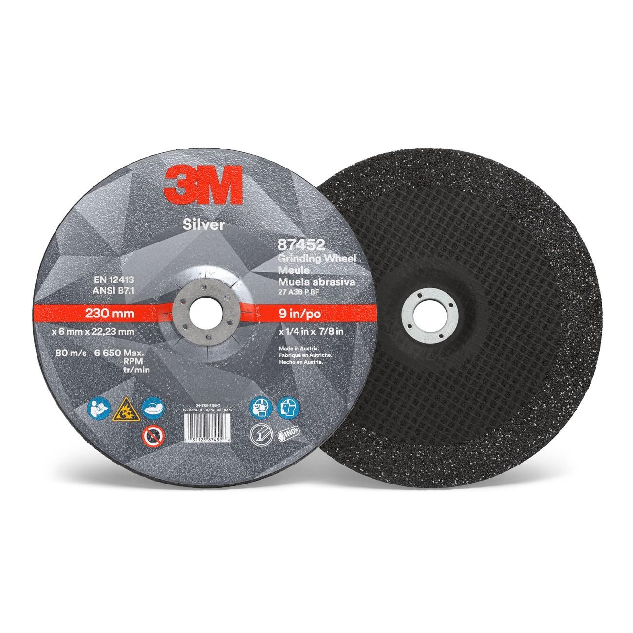 3M 3M 7010410647 Depressed Center Grinding Wheel 9 Inch