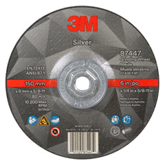 3M 3M 7010410646 Depressed Center Grinding Wheel 6 in 36 Grit