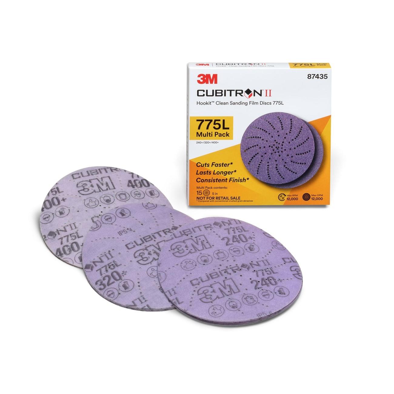3M 3M 7100145376 5 Inch Hook and Loop Sanding Disc Assorted Grit