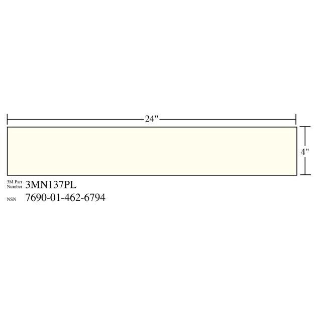 3M 3M 7010318624 Luminous Film 12x4 in Glow Dark Sign