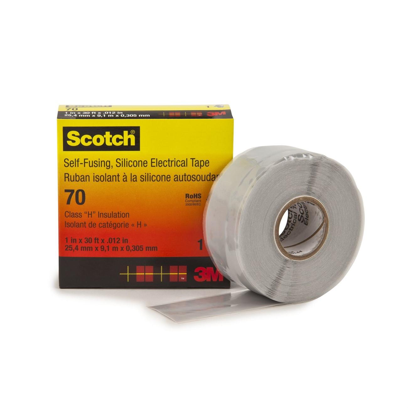 3M 3M 7000006225 Silicone Rubber Electrical Tape 1in X 30ft