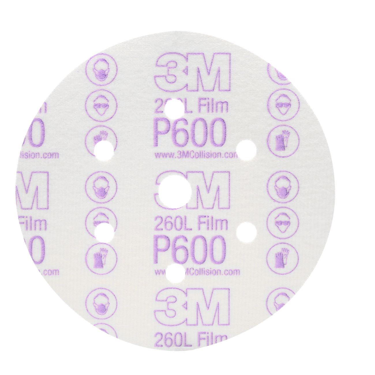3M 3M 7000119692 Hookit Film Disc 260L 6 Inch P600 Grit