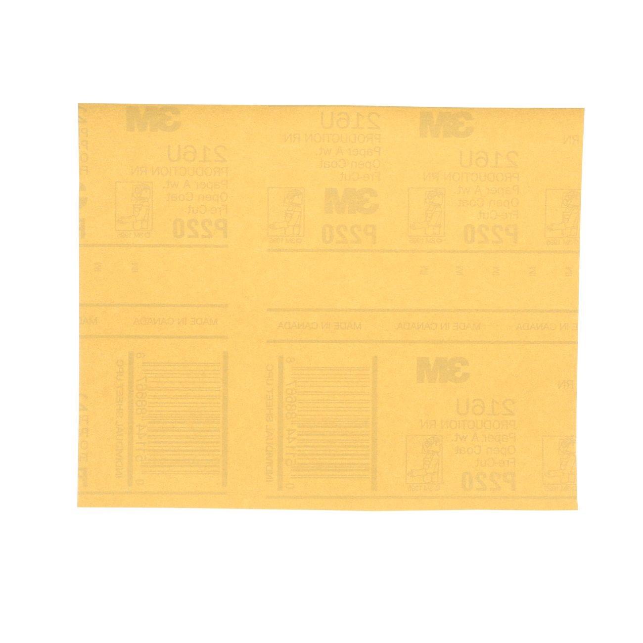 3M 3M 7000118283 Resinite Gold Sheet 9x11 P220A Grit