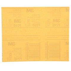 3M 3M 7000118282 Resinite Gold Sheet 9x11 Inches P240 Grit