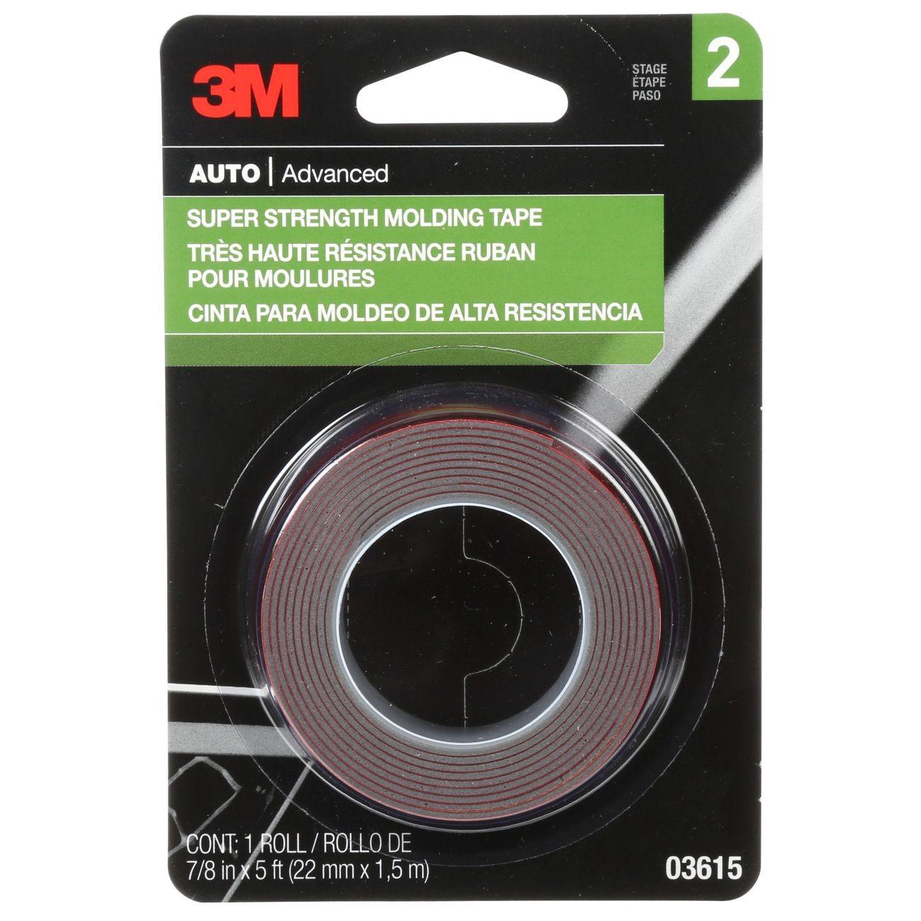 3M 3M 7000000531 Super Strength Molding Tape 7/8 X 5 Ft