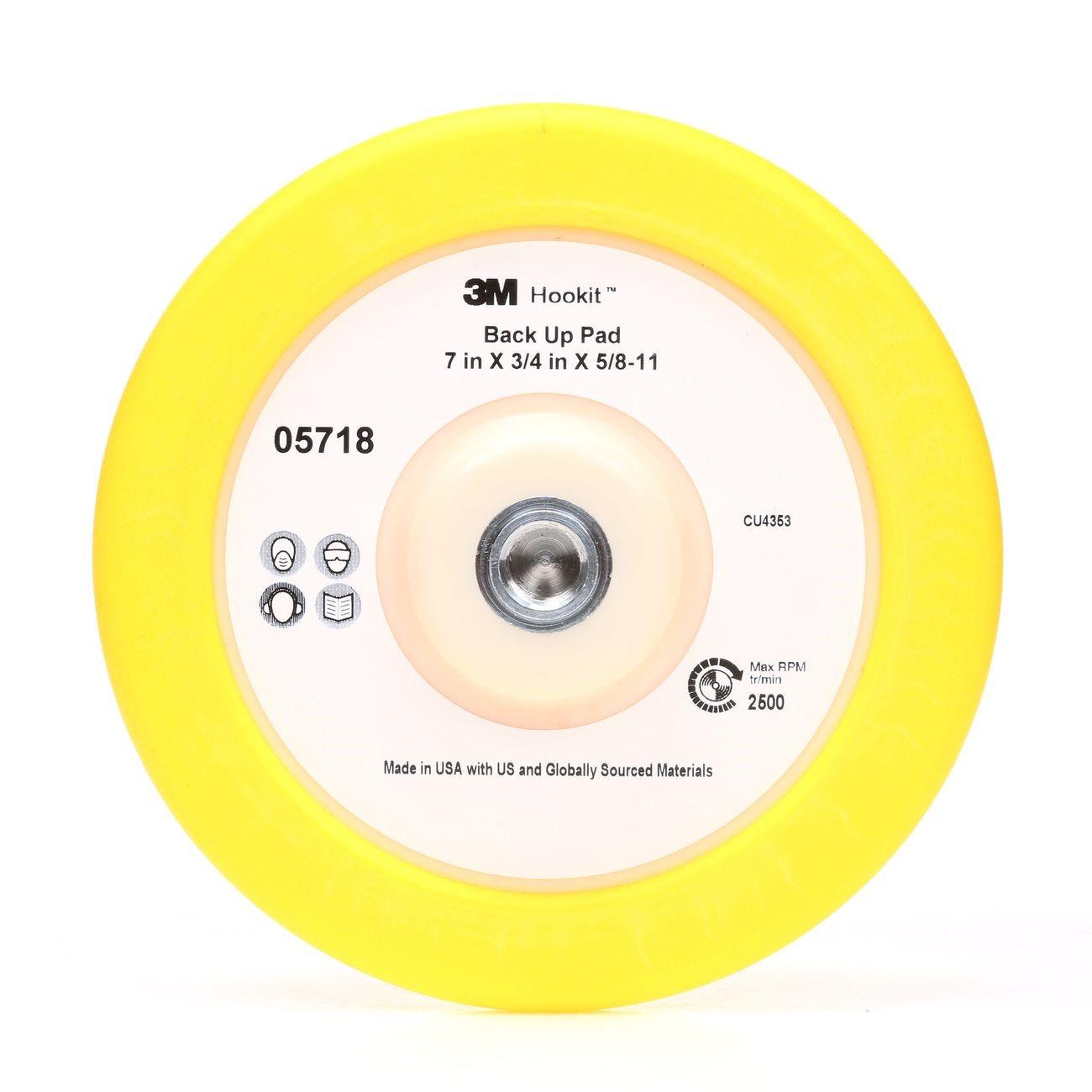 3M 3M 7000021277 Hookit Back-up Pad 7 in X 3/4 in