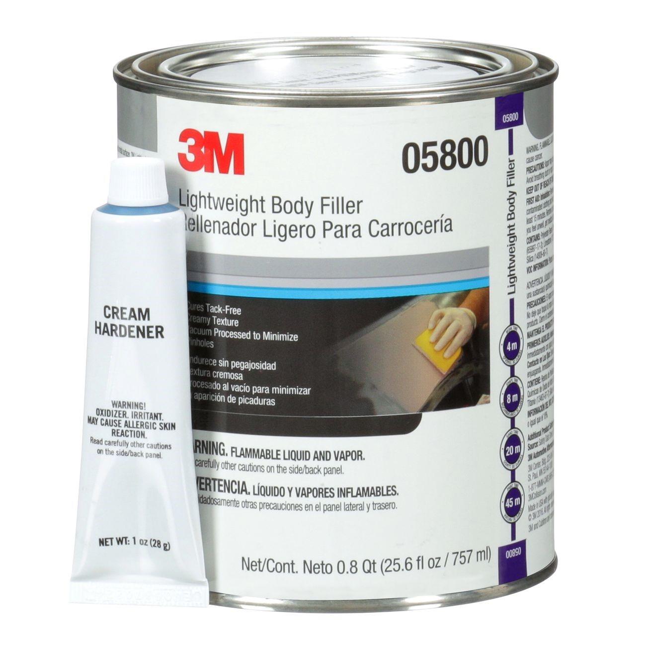 3M 3M 7000045749 Lightweight Polyester Body Filler 1 Qt