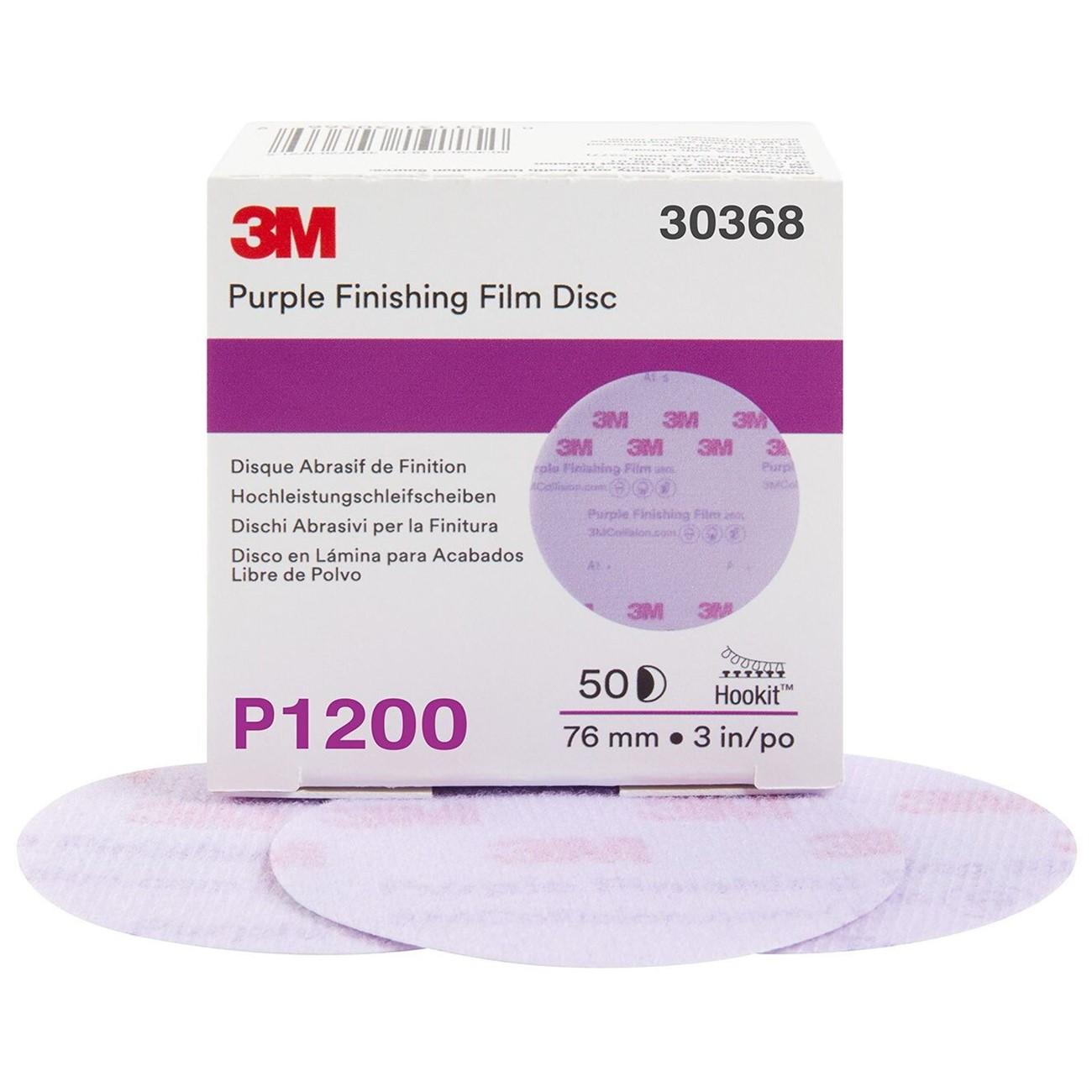 3M 3M 7100123056 Hookit 260L Disc 3 Inch P1200 Fine