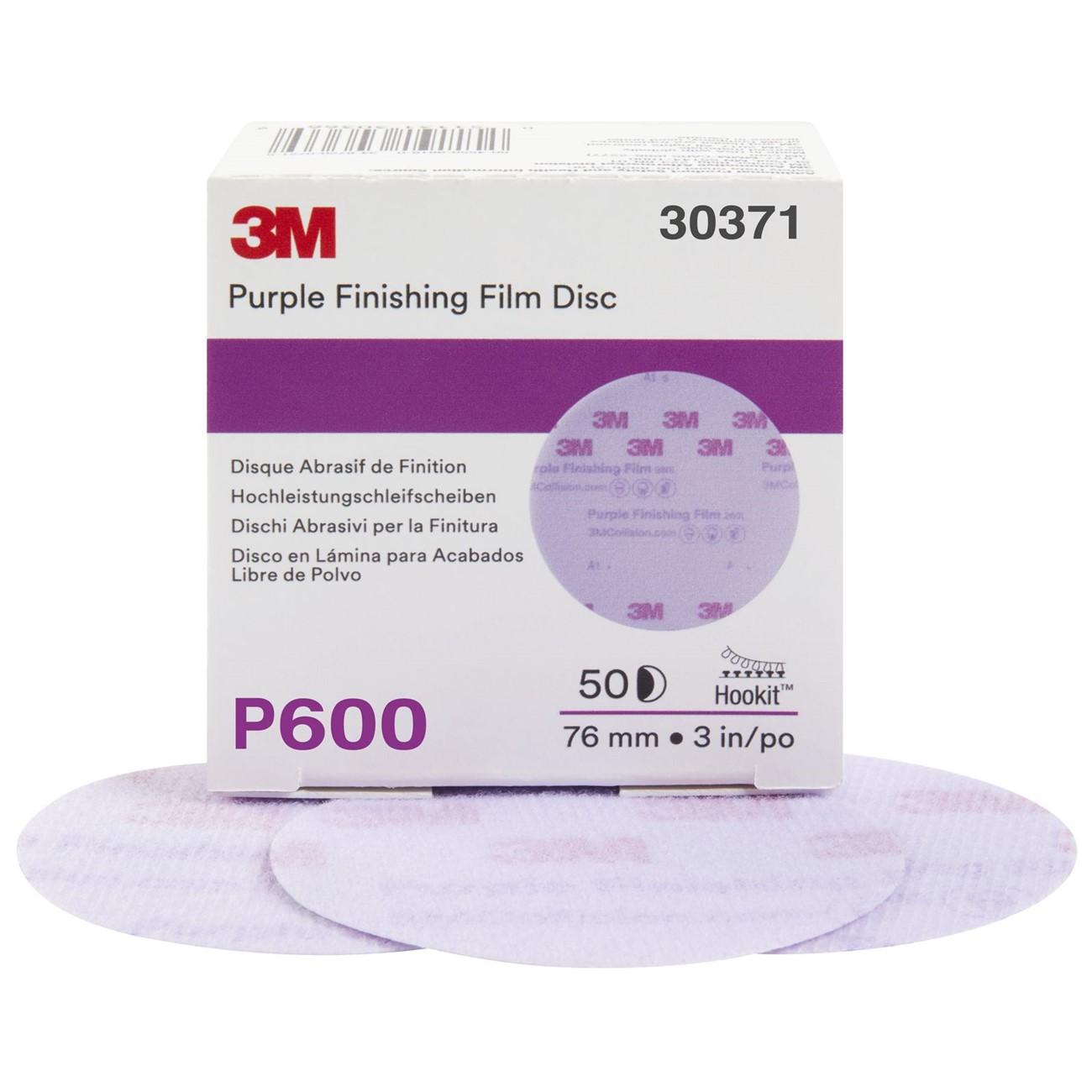 3M 3M 7100122790 Hookit 260L 3 Inch P600 Abrasive Disc
