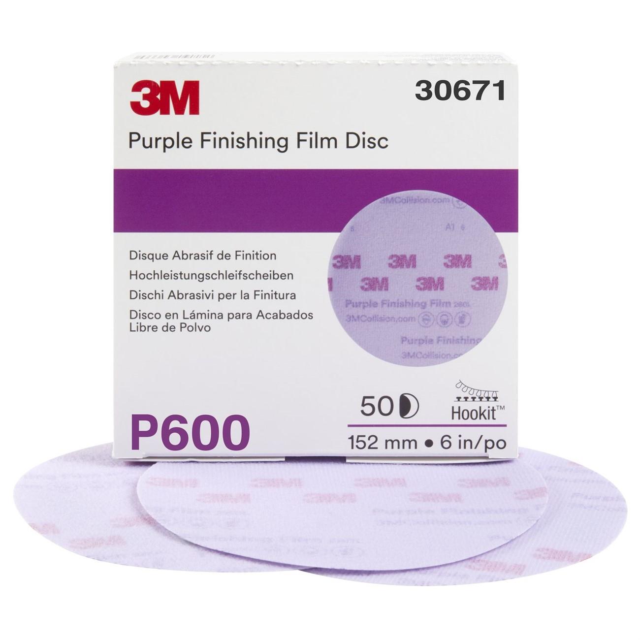 3M 3M 7100122789 Hookit 260L 6 Inch P600 Abrasive Disc