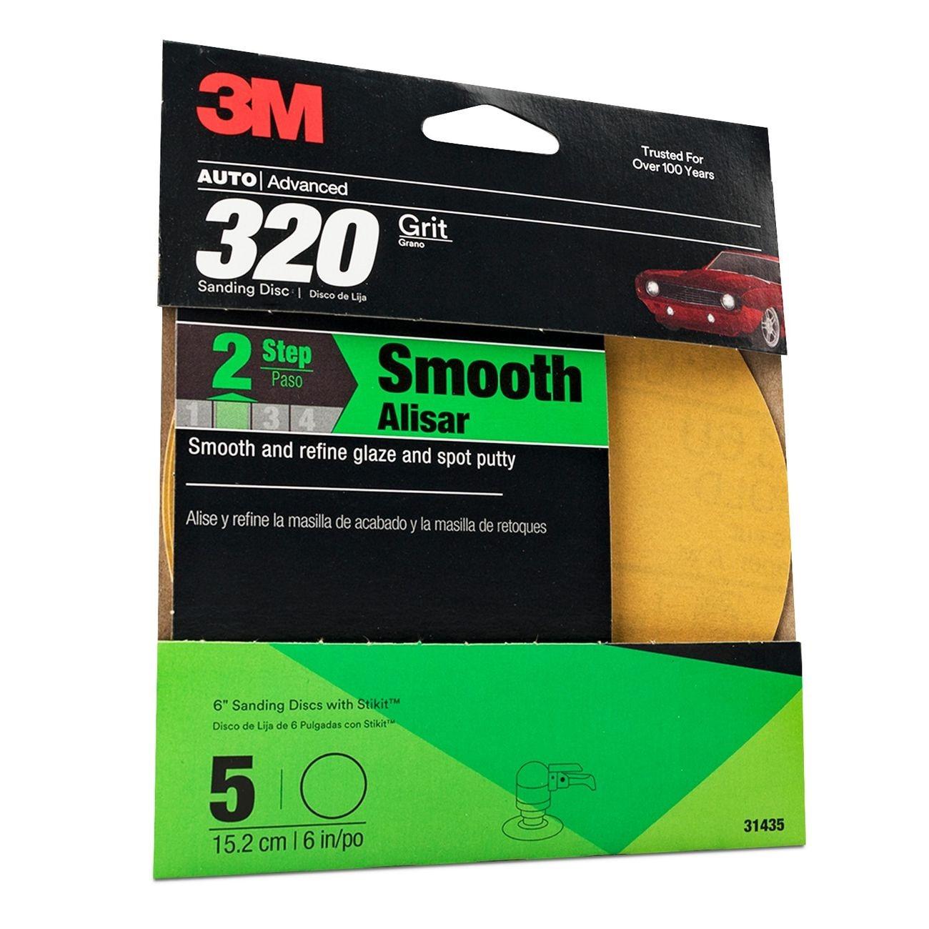 3M 3M 7010363419 Sanding Disc 6 Inch 320 Grit Aluminum Oxide