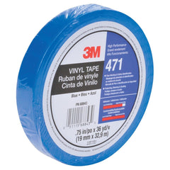 3M 3M 7100044170 Vinyl Tape 471 Blue 0.5in X 36yd