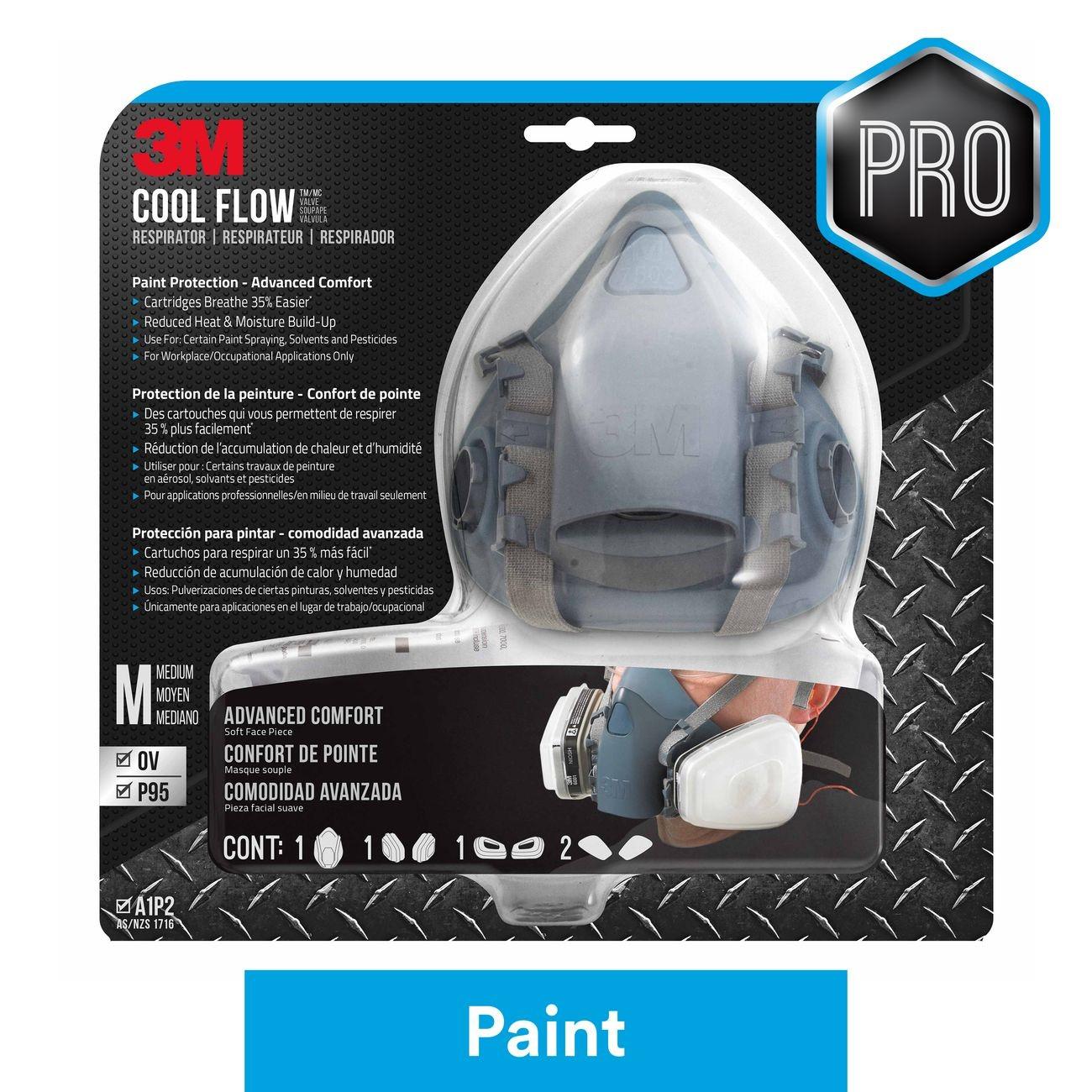3M 3M 7100110939 Half Mask Respirator Medium OV/P95