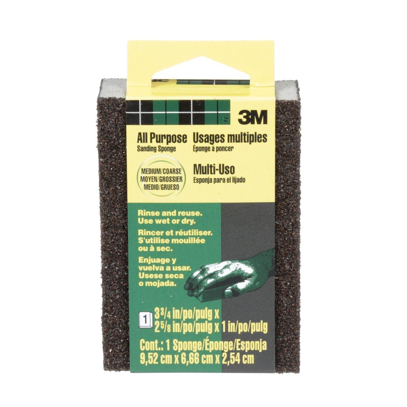 3M 3M 7100173158 Small Area Sanding Sponge Medium Coarse 909NA