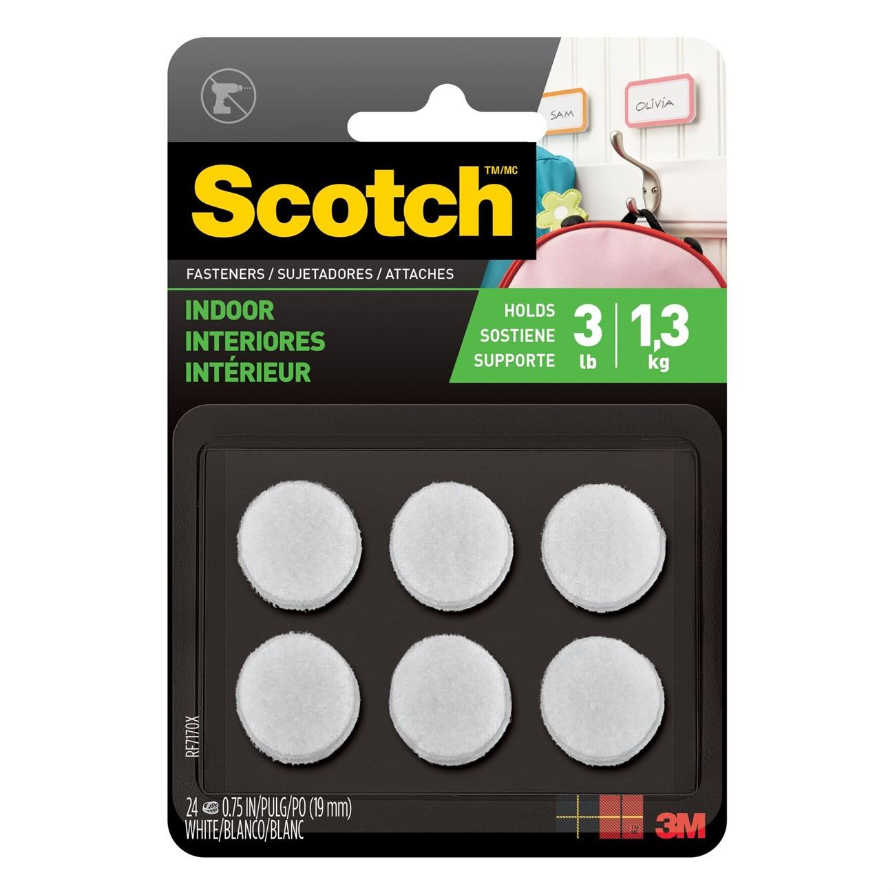 3M 3M 7010337286 Reclosable Fastener Dots 3/4 Inches White 24 Count