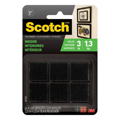 3M 3M 7100112300 Hook Loop Fastener Squares 24 Count