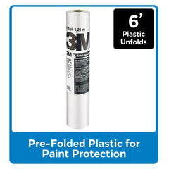 3M 3M 7100083470 Contractor Plastic 6ft X 90ft 0.35 Mil Roll