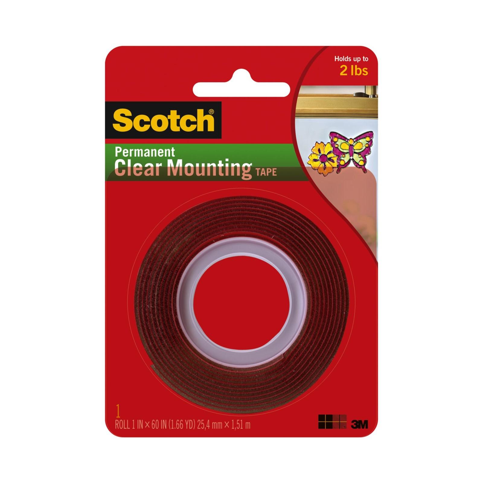 3M 3M 7100235234 Mounting Tape 1x60 Inch Clear