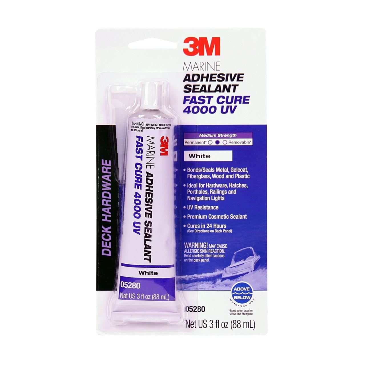 3M 3M 7000121531 Hybrid Adhesive Sealant 4000 Uv White 3 Oz