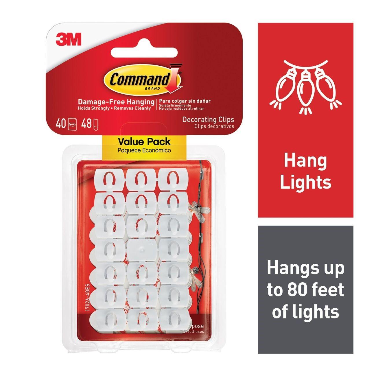 3M 3M 7000048008 Command Decorating Clips Value Pack