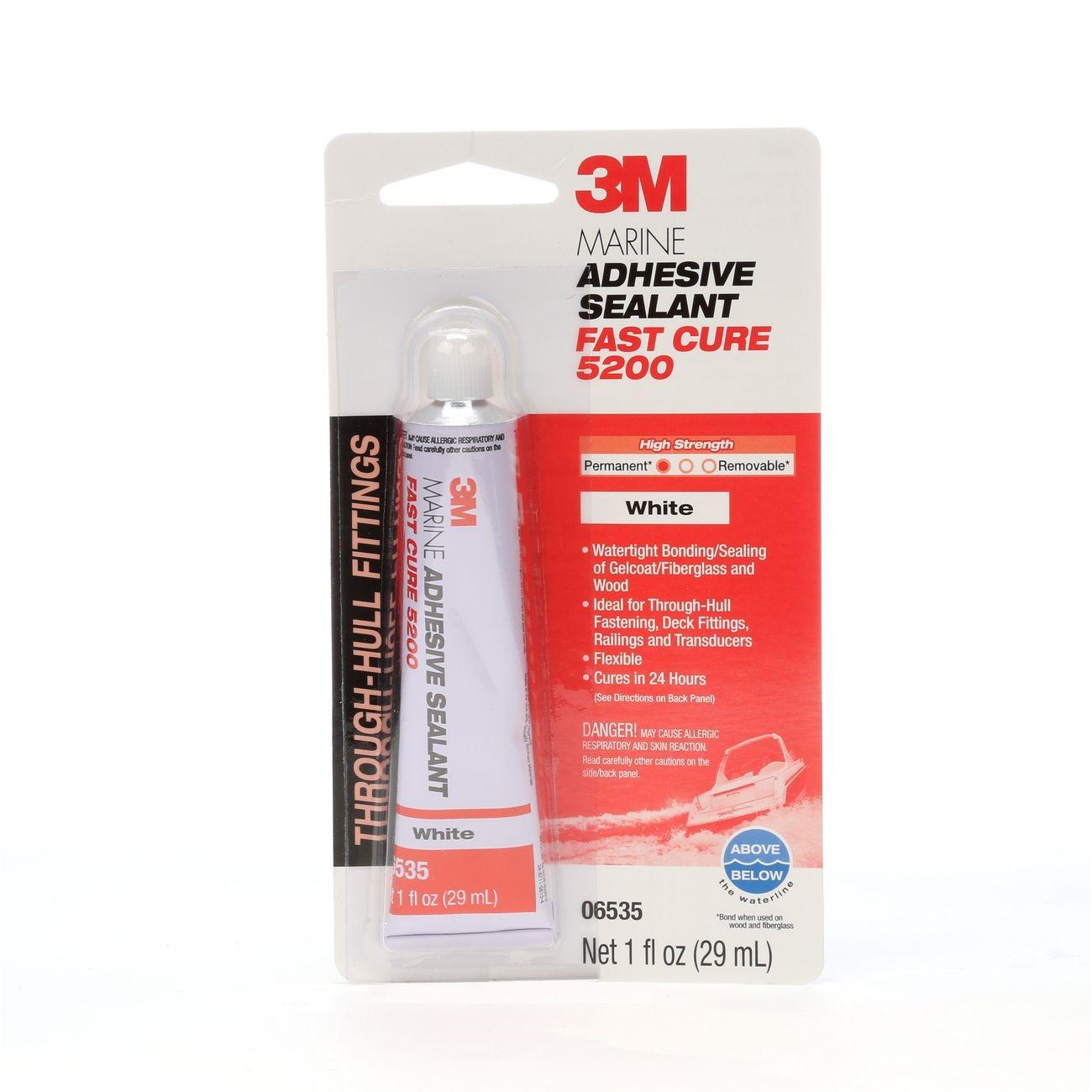 3M 3M 7010367674 Marine Adhesive Sealant 5200 Fast Cure White