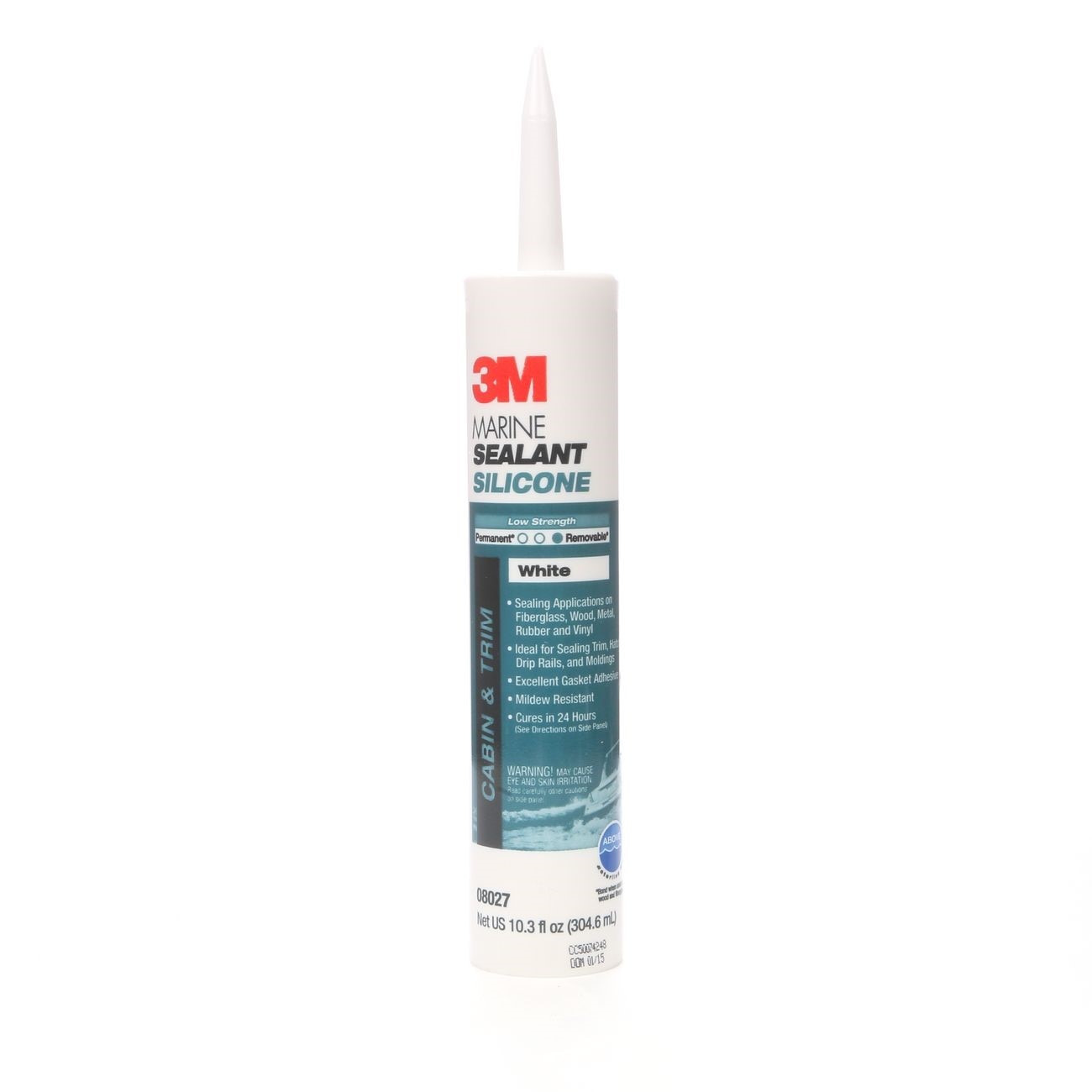 3M 3M 7000120476 Marine Grade Silicone Sealant White
