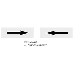 3M 3M 7010344929 Diamond Grade Arrow Sign 6x2 in 50 Gauge
