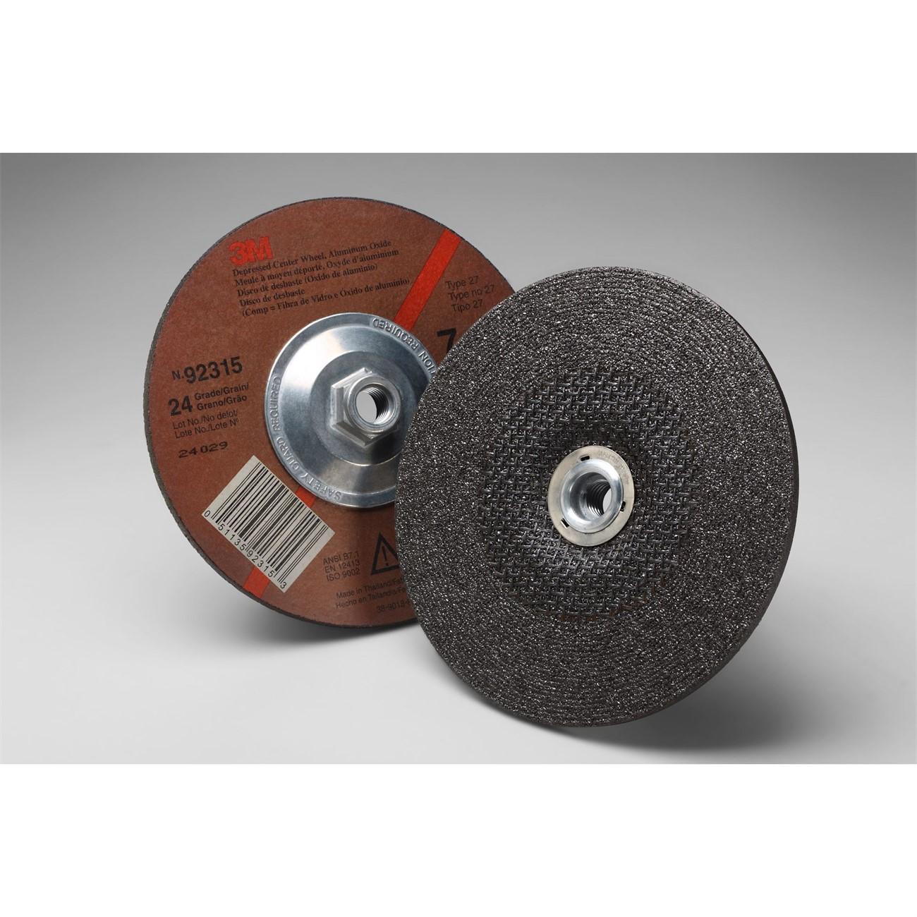 3M 3M 7010325743 Depressed Center Wheel 7in X 1/4in 24 Grit
