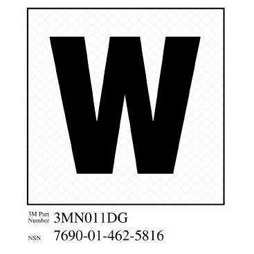 3M 3M 7010388569 Damage Control Sign Letter Pack 3x3