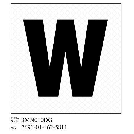 3M 3M 7010302547 Damage Control Sign Letters 4x4