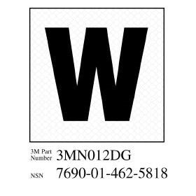 3M 3M 7010344772 Damage Control Sign Letter Pack 2x2 in