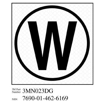3M 3M 7010343529 Damage Control Sign Characters 3x3