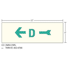 3M 3M 7010317782 Photoluminescent Shipboard Sign 12x4 in