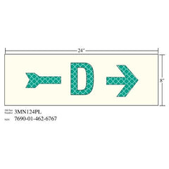 3M 3M 7010389820 Photoluminescent Shipboard Sign 24x8 in