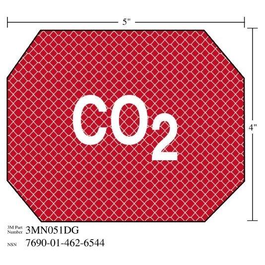 3M 3M 7010343537 Damage Control Sign CO2 5x4 in