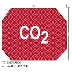 3M 3M 7010343537 Damage Control Sign CO2 5x4 in
